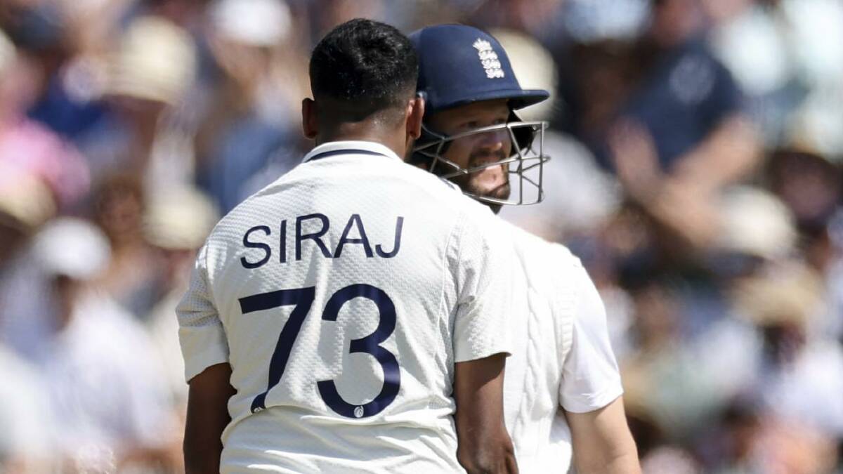 Mohammed Siraj was fined for his in-your-face send-off to England batter Ben Duckett. (AP PHOTO) Mohammed Siraj was fined for his in-your-face send-off to England batter Ben Duckett. (AP PHOTO)