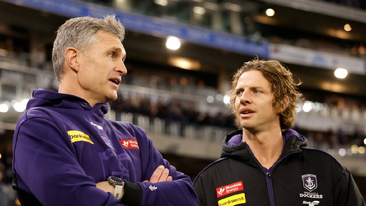 Justin Longmuir is toying with the idea of bringing back Nat Fyfe as the sub against Carlton. (Richard Wainwright/AAP PHOTOS) Justin Longmuir is toying with the idea of bringing back Nat Fyfe as the sub against Carlton. (Richard Wainwright/AAP PHOTOS)