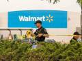 Police have set up a crime scene at a Walmart store in Michigan after multiple people were attacked. Photo: AP PHOTO