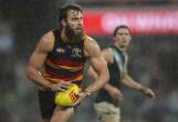 Riley Thilthorpe was best-afield in the Crows' big win over Port Adelaide. Photo: Matt Turner/AAP PHOTOS