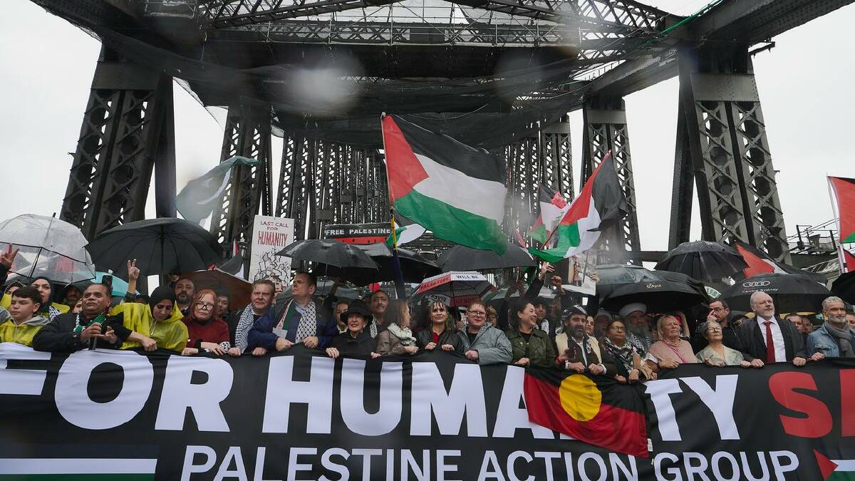 Momentum has been building across Australia to recognise Palestine. (Flavio Brancaleone/AAP PHOTOS) Momentum has been building across Australia to recognise Palestine. (Flavio Brancaleone/AAP PHOTOS)