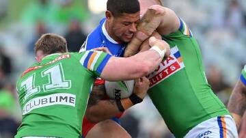 Veteran Dane Gagai earned high praise from Ricky Stuart after Canberra thrashed Newcastle. Photo: Mick Tsikas/AAP PHOTOS