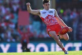 Errol Gulden is set to play his 100th AFL game for the Sydney Swans against Essendon. Photo: Dean Lewins/AAP PHOTOS
