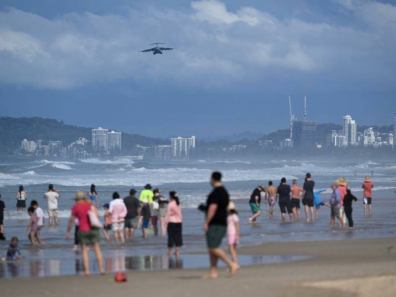 Erosion has been blamed for pulling the pin on the Gold Coast's poular Pacific Airshow. Photo: Darren England/AAP PHOTOS Erosion has been blamed for pulling the pin on the Gold Coast's poular Pacific Airshow. Photo: Darren England/AAP PHOTOS