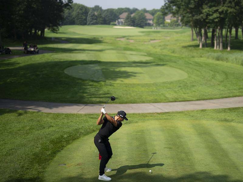 Dane Thorbjorn Olesen is alone in front at the 3M Open golf tournament at TPC Twin Cities in Blaine. Photo: AP PHOTO