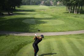Dane Thorbjorn Olesen is alone in front at the 3M Open golf tournament at TPC Twin Cities in Blaine. Photo: AP PHOTO
