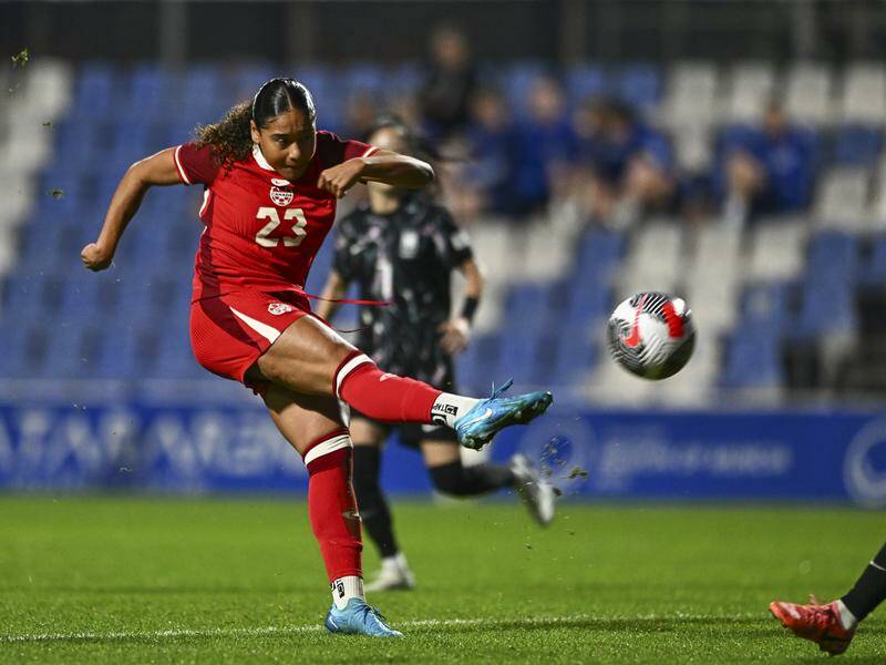 Canadian striker Olivia Smith has been signed by Arsenal for a world record transfer fee. Photo: AP PHOTO