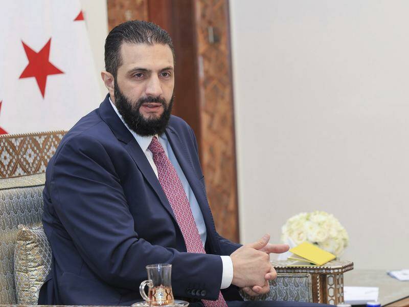 Interim president Ahmad al-Sharaa has received a draft electoral law for an election in September. Photo: AP PHOTO Interim president Ahmad al-Sharaa has received a draft electoral law for an election in September. Photo: AP PHOTO