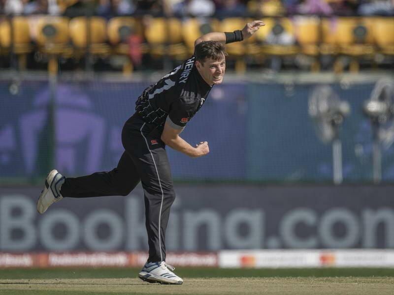 New Zealand quickie Matt Henry took two wickets in his final over to see off South Africa. Photo: AP PHOTO New Zealand quickie Matt Henry took two wickets in his final over to see off South Africa. Photo: AP PHOTO