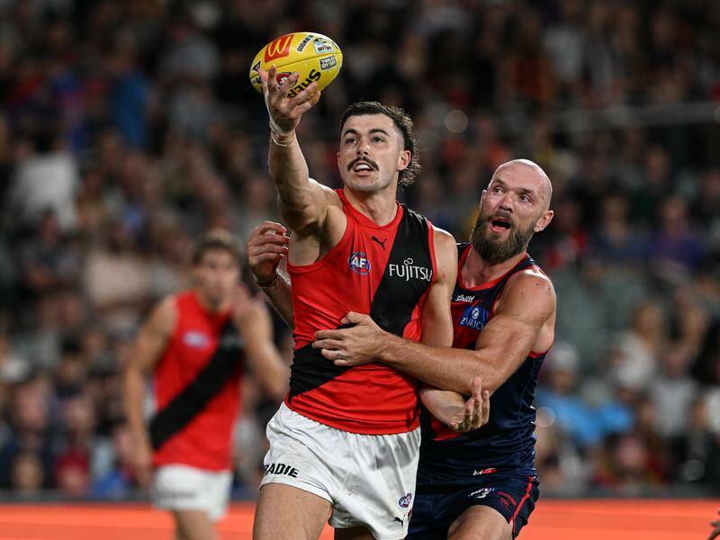 Essendon star Sam Draper (l) has been linked to a move to Brisbane. Photo: Michael Errey/AAP PHOTOS