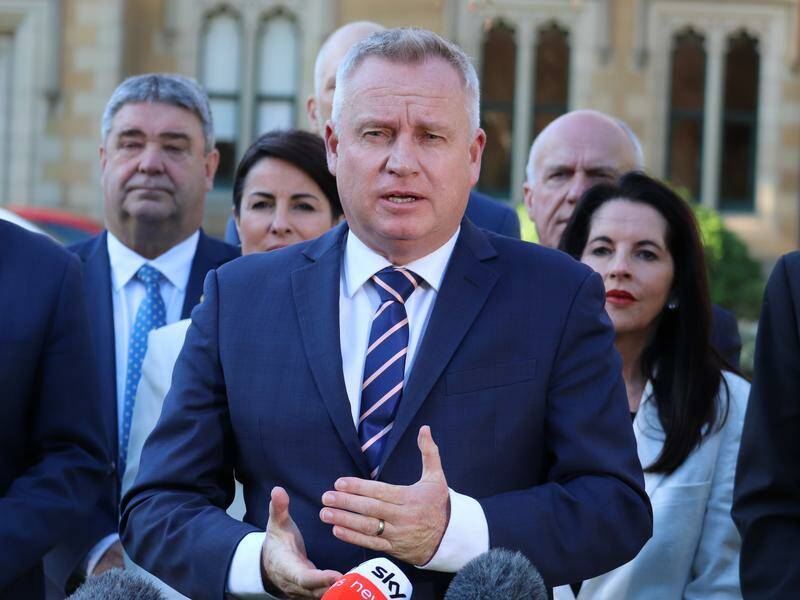 Liberal leader Jeremy Rockliff has been reappointed premier, but Labor still hopes to govern. Photo: Ethan James/AAP PHOTOS