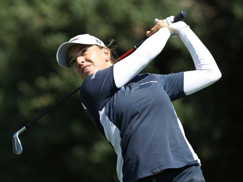 Australian Steph Kyriacou hopes the British Open can provide the missing link in her golfing CV. Photo: Con Chronis/AAP PHOTOS