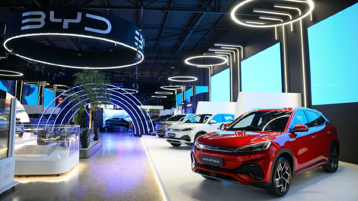 Electric vehicle brand BYD has entered the top five in Australia's best-selling charts. (Dan Himbrechts/AAP PHOTOS) Electric vehicle brand BYD has entered the top five in Australia's best-selling charts. (Dan Himbrechts/AAP PHOTOS)