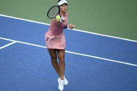 Emma Raducanu knocked out Maria Sakkari to reach the Washington Open semi-finals for the first time Photo: AP PHOTO