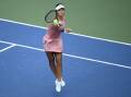 Emma Raducanu knocked out Maria Sakkari to reach the Washington Open semi-finals for the first time Photo: AP PHOTO