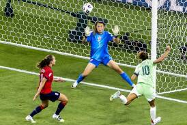 A Cristiana Girelli header has sealed Italy's place in the Women's Euro 2025 final four. Photo: AP PHOTO