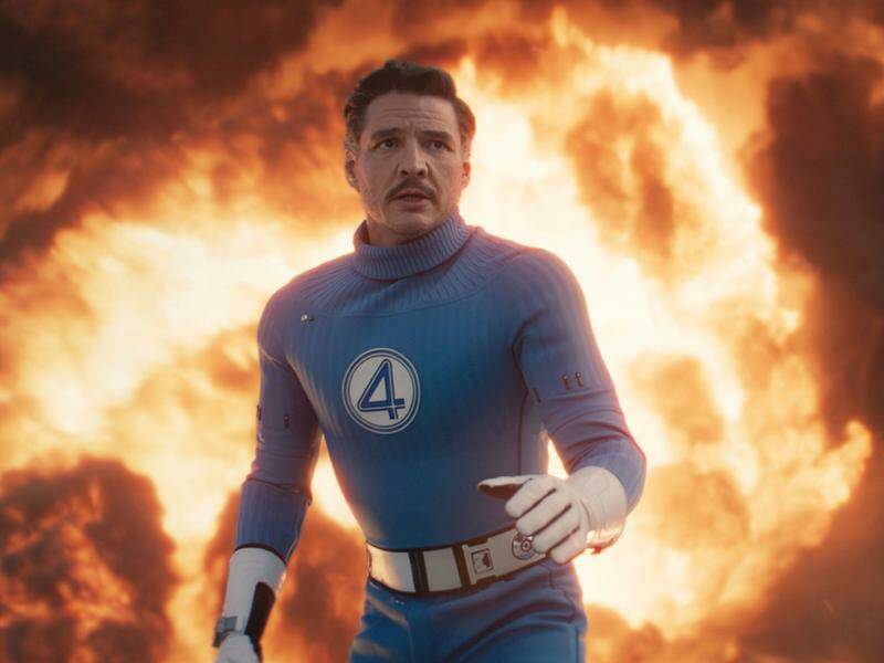 Pedro Pascal stars in Marvel's Fantastic Four: First Steps, which is up against a new Superman film. Photo: AP PHOTO Pedro Pascal stars in Marvel's Fantastic Four: First Steps, which is up against a new Superman film. Photo: AP PHOTO
