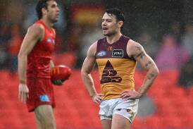 Brisbane's Lachie Neale says it was tough to review the humbling loss to the Suns. Photo: Dave Hunt/AAP PHOTOS