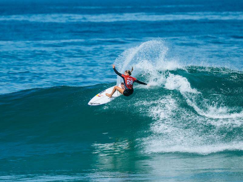 Australia's Molly Picklum leads the women's event in the current World Surf League season. Photo: HANDOUT/World Surf League