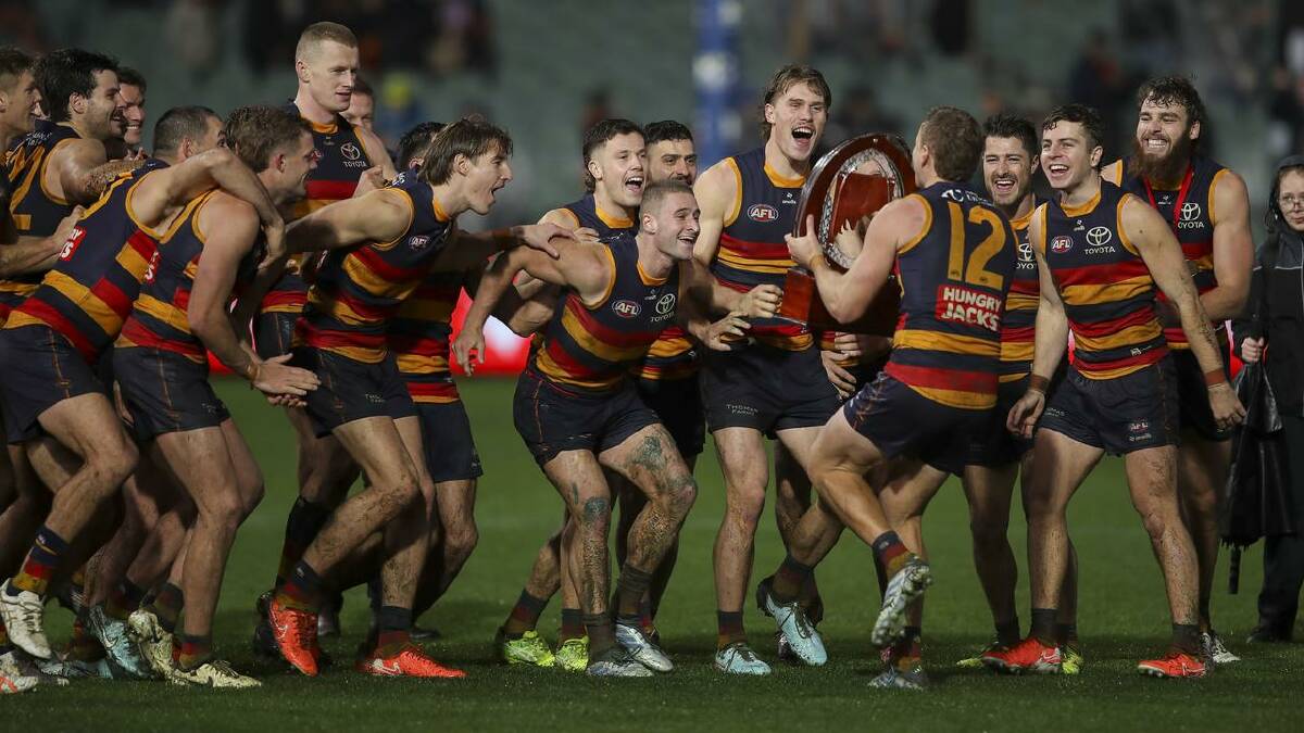 Fresh off their big Showdown victory, the second-placed Crows loom as a formidable hurdle. (Matt Turner/AAP PHOTOS)