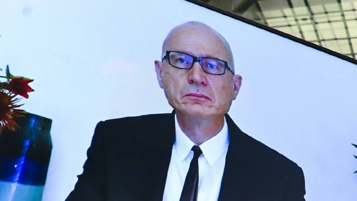 Robert Thomson railed against the threat of artificial intelligence to intellectual property rights. (Lukas Coch/AAP PHOTOS)
