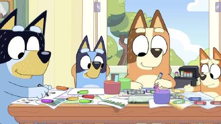 Bluey is a favourite among children for its playful humour, but it also appeals to adults. (AP PHOTO)