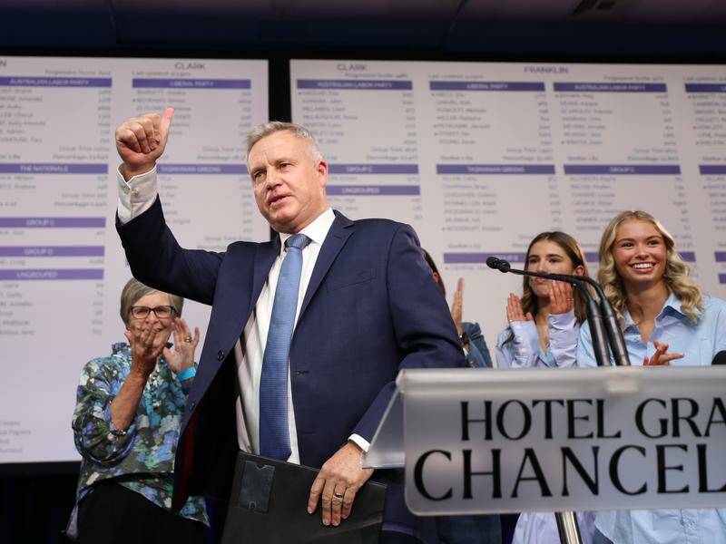 Tasmanian Premier Jeremy Rockliff has asked the state's governor to recommission him. Photo: Chris Kidd/AAP PHOTOS Tasmanian Premier Jeremy Rockliff has asked the state's governor to recommission him. Photo: Chris Kidd/AAP PHOTOS