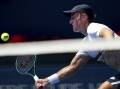 Tristan Schoolkate had his eyes on the prize in an impressive straight-sets win over Joao Fonseca. Photo: AP PHOTO
