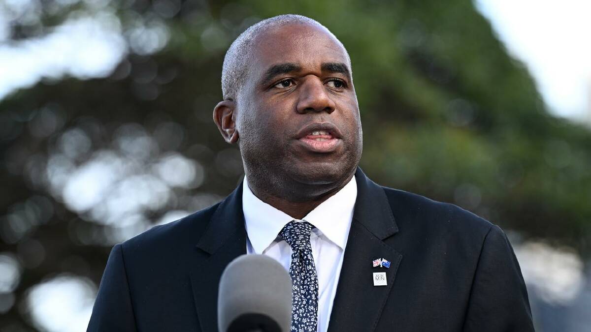 Foreign Secretary David Lammy says UK-Australia relations provide "stability in troubled waters". (Dan Himbrechts/AAP PHOTOS)