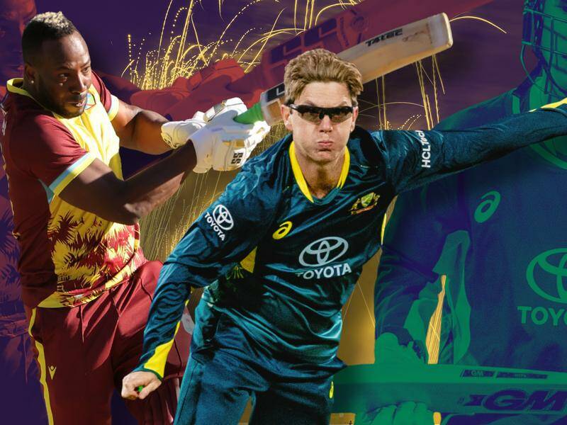 Adam Zampa claimed three wickets and Andre Russell shone in his farewell T20 international. Photo: Aap Image/AAP PHOTOS Adam Zampa claimed three wickets and Andre Russell shone in his farewell T20 international. Photo: Aap Image/AAP PHOTOS