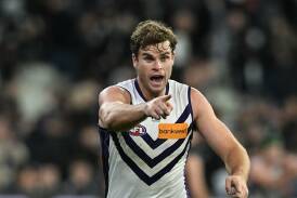 After battling through injury issues, Sean Darcy is hitting top form for Fremantle. Photo: James Ross/AAP PHOTOS