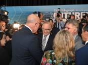 Anthony Albanese and Peter Dutton exchanged pleasantries on the campaign trail. Photo: Mick Tsikas/AAP PHOTOS