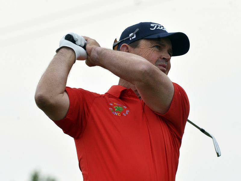 Greg Chalmers is leading the Australian challenge at the Senior British Open after shooting a 66. Photo: AP PHOTO Greg Chalmers is leading the Australian challenge at the Senior British Open after shooting a 66. Photo: AP PHOTO