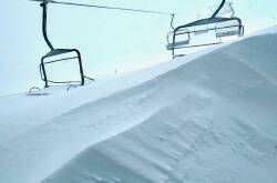 Parts of Mt Buller were blanketed with metres of snow after a night of wild weather. Photo: HANDOUT/Mt Buller PR