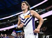 In-form Fremantle ruckman Luke Jackson looms as a huge challenge for the high-flying Hawks. Photo: Joel Carrett/AAP PHOTOS