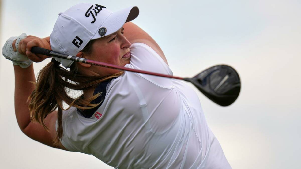 Debutant Lottie Woad holds a two-shot lead going into the final round of the Scottish Open. (AP PHOTO) Debutant Lottie Woad holds a two-shot lead going into the final round of the Scottish Open. (AP PHOTO)