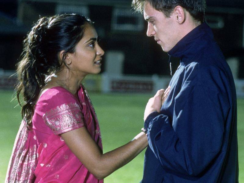 Parminder Nagra and Johnathan Rhys-Meyers starred in the 2002 sports drama Bend It Like Beckham. Photo: AP PHOTO Parminder Nagra and Johnathan Rhys-Meyers starred in the 2002 sports drama Bend It Like Beckham. Photo: AP PHOTO