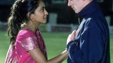 Parminder Nagra and Johnathan Rhys-Meyers starred in the 2002 sports drama Bend It Like Beckham. Photo: AP PHOTO