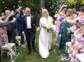 Prime Minister Anthony Albanese and Jodie Haydon have walked down the aisle in Canberra.  Photo: HANDOUT/Mike Bowers