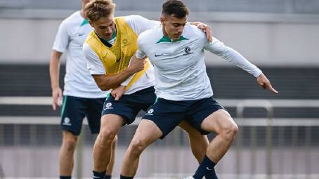 Young Socceroo Paul Okon-Engstler has returned to Sydney after time in Belgium and Portugal. Photo: HANDOUT/FOOTBALL AUSTRALIA
