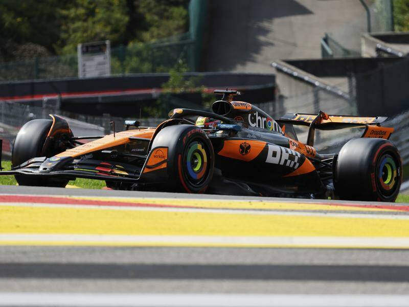 McLaren's Australian driver Oscar Piastri will start second on the grid at the Belgian Grand Prix. Photo: AP PHOTO McLaren's Australian driver Oscar Piastri will start second on the grid at the Belgian Grand Prix. Photo: AP PHOTO