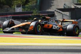 McLaren's Australian driver Oscar Piastri will start second on the grid at the Belgian Grand Prix. Photo: AP PHOTO