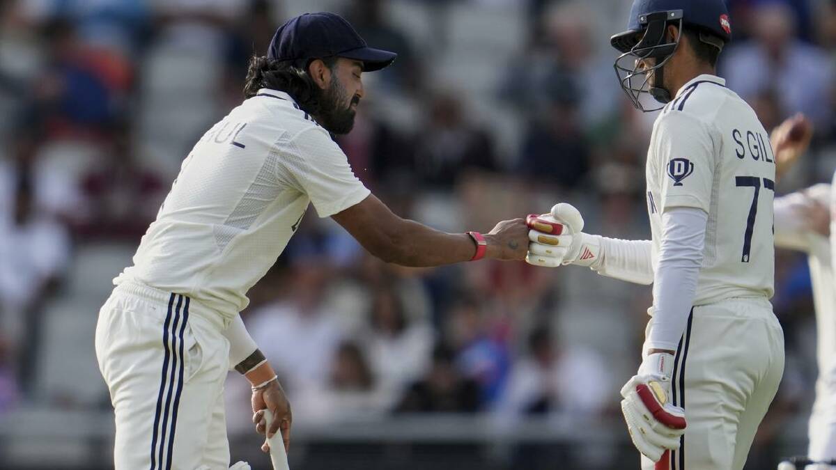India's KL Rahul (left) and Shubman Gill have frustrated England in the fourth Test at Old Trafford. (AP PHOTO) India's KL Rahul (left) and Shubman Gill have frustrated England in the fourth Test at Old Trafford. (AP PHOTO)
