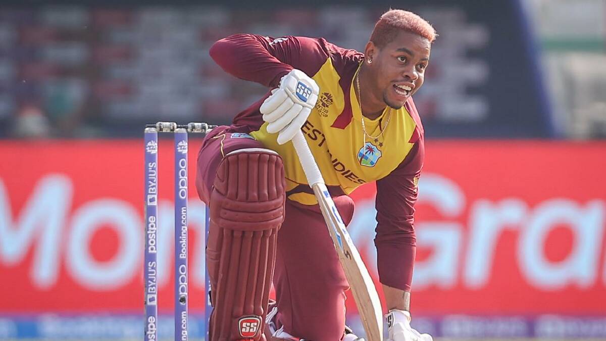 Shimron Hetmyer top-scored for the home side with 52 off 31 deliveries. (David Gray/AAP PHOTOS)