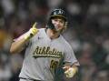 Major League rookie Nick Kurtz hit four home runs for the Athletics against the Houston Astros. Photo: AP PHOTO