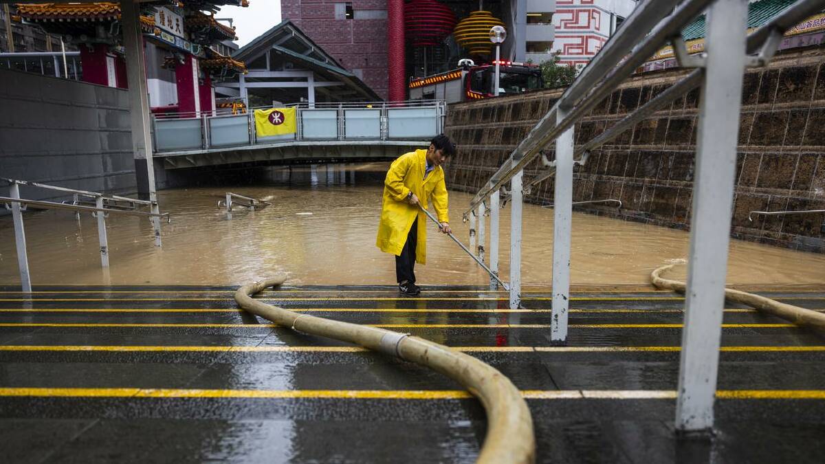 The storms follow deadly flash floods in Southern China over the weekend. (AP PHOTO) The storms follow deadly flash floods in Southern China over the weekend. (AP PHOTO)