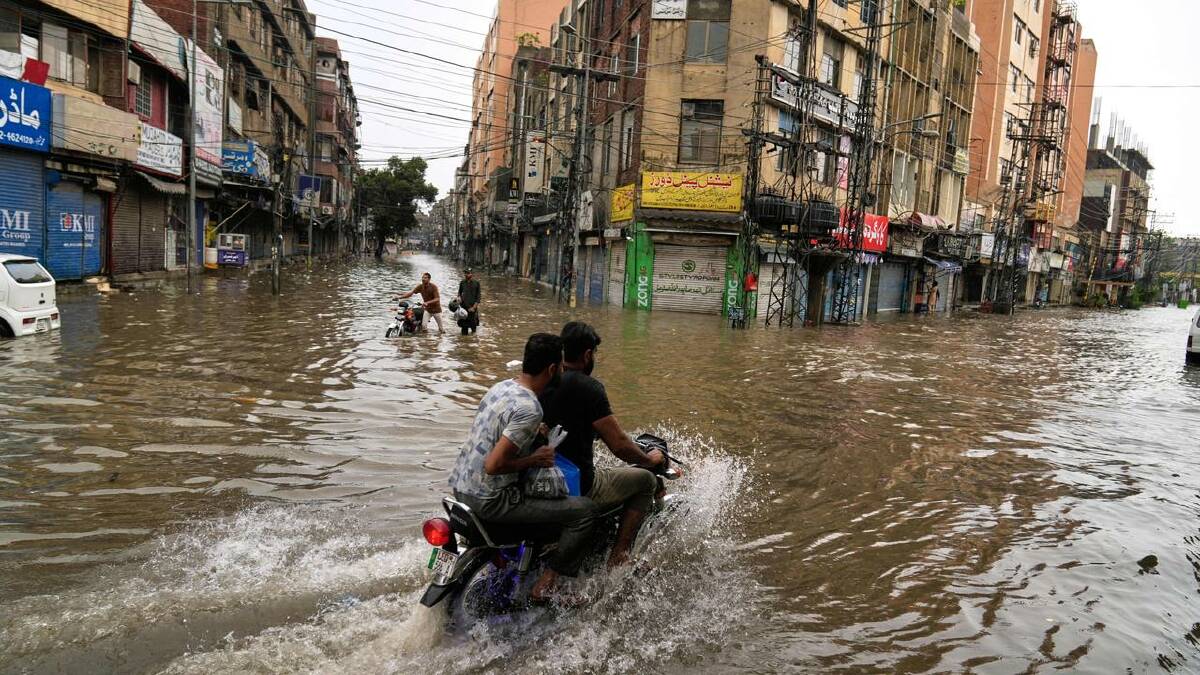 Pakistani authorities have warned of further rain and flash floods. (AP PHOTO) Pakistani authorities have warned of further rain and flash floods. (AP PHOTO)