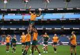 The Wallabies are hoping to leave Melbourne on a high, with a second-Test win over the Lions. Photo: James Ross/AAP PHOTOS