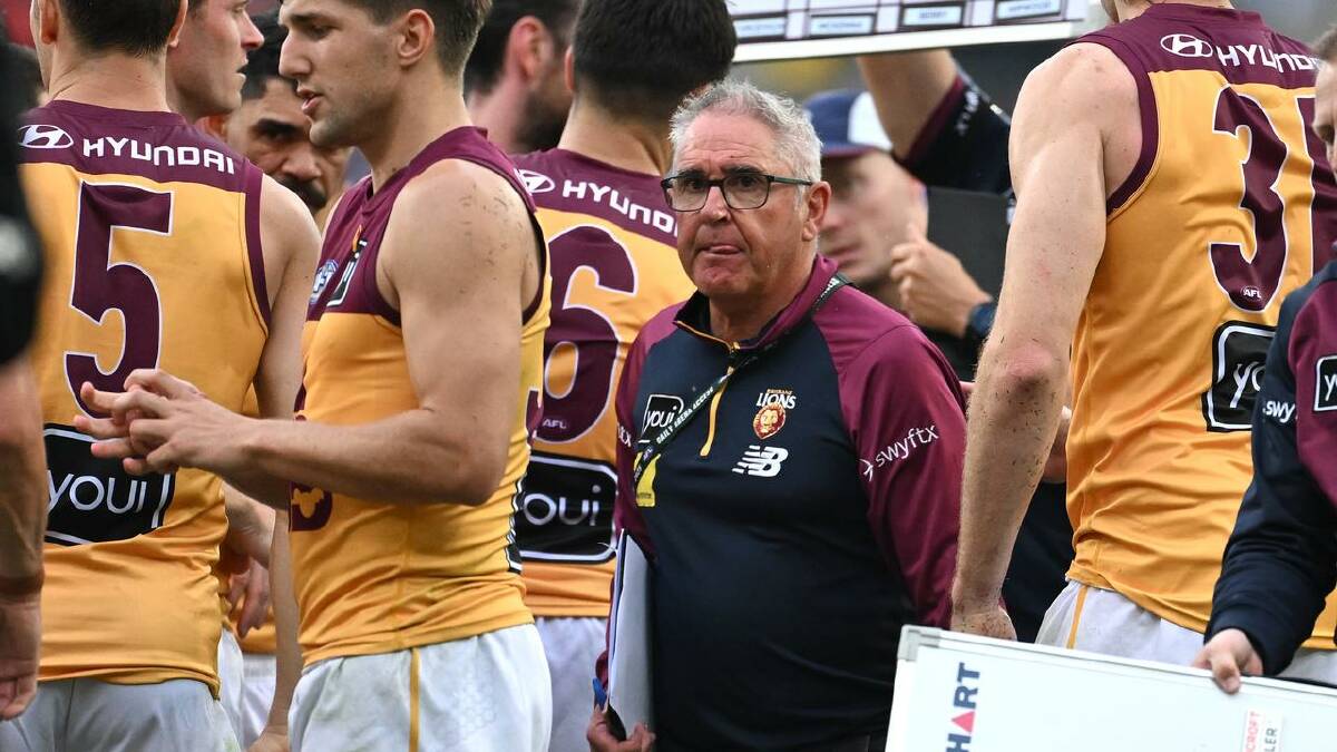 Lions coach Chris Fagan was left looking for answers after the big loss  to the Suns. (Dave Hunt/AAP PHOTOS)