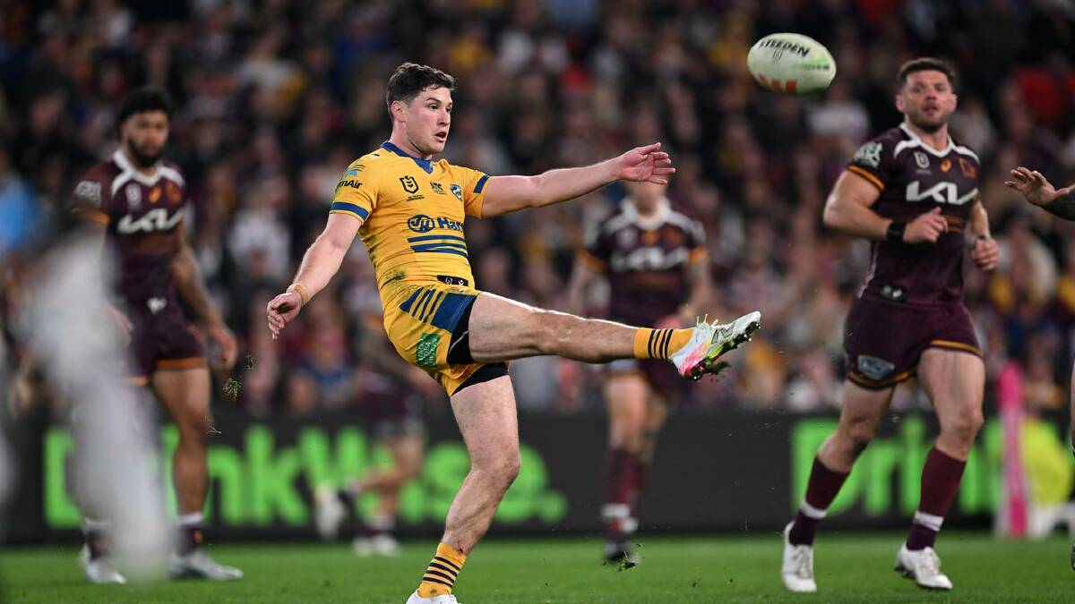 The kicking game of Mitchell Moses was too hot to handle for Brisbane. (Dave Hunt/AAP PHOTOS) The kicking game of Mitchell Moses was too hot to handle for Brisbane. (Dave Hunt/AAP PHOTOS)